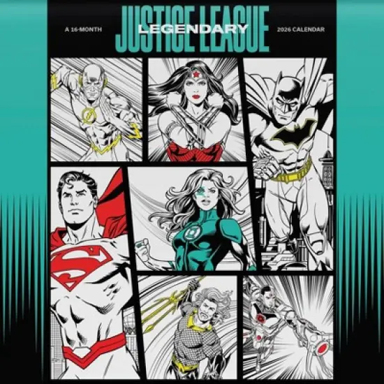 Trends International 2026 The Justice League Classic 12"x12" Wall Calendar image {7}