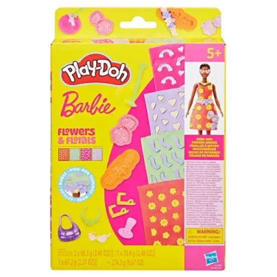 Play-Doh Barbie Flowers and Florals Pattern Pack image {8}