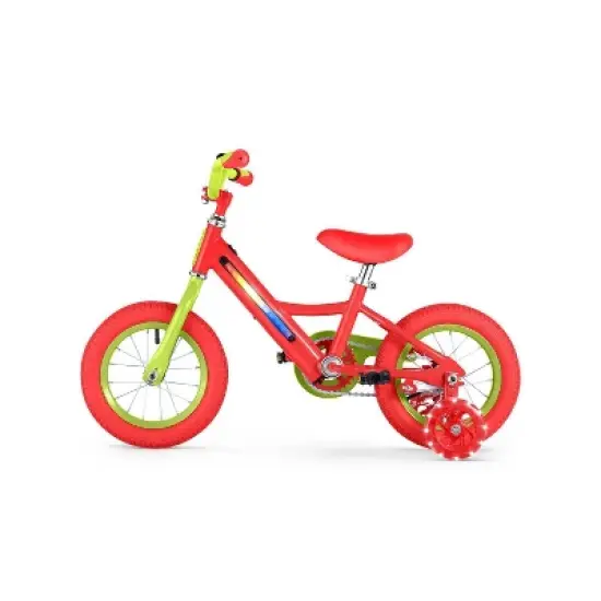 Jetson Light Rider 12" Kids' Light Up Bike - Red/Lime image {7}