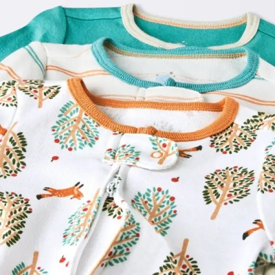 Baby 3pk Orchard Zip-Up Sleep N' Play - Cloud Island&trade; Off-White image {2}