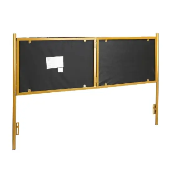 King Chloe Steel/Velvet Upholstered Headboard - LumiSource image {2}