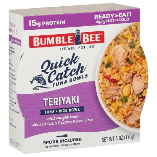 Bumble Bee Quick Catch Teriyaki Rice Tuna Bowl - 6oz image {2}