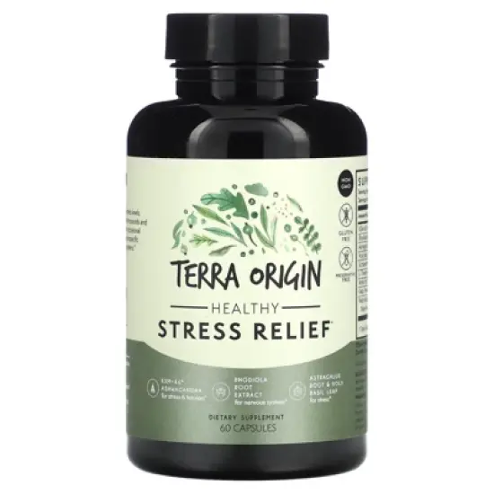 Terra Origin Healthy Stress Relief, 60 Capsules image {4}
