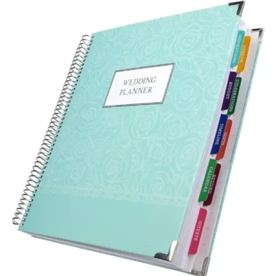 Global Printed Products Wedding Calendar Book Teal Color image {6}