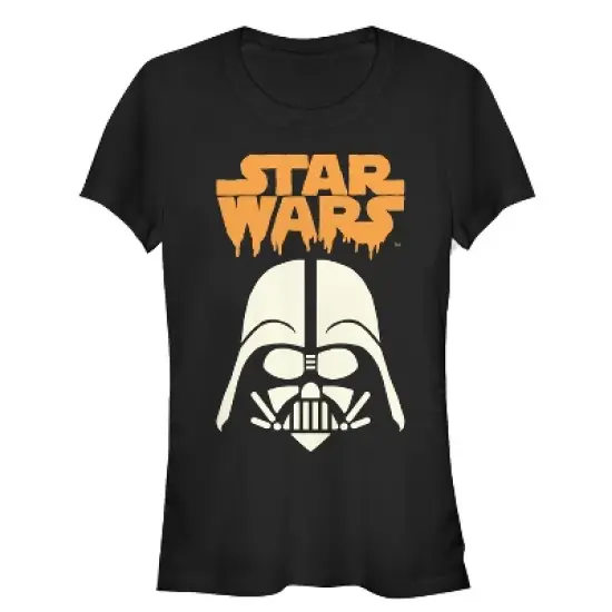 Junior's Star Wars Halloween Spooky Darth Vader Helmet T-Shirt image {2}