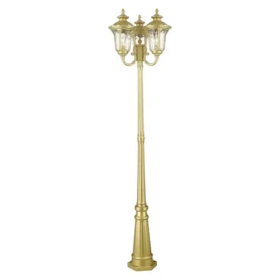 Livex Lighting Oxford 3 - Light Post Light in  Soft Gold image {4}