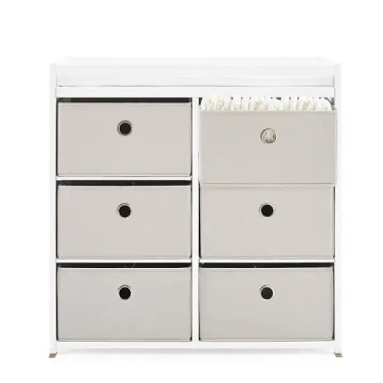 Delta Children Hayes Changing Table with Fabric Bins image {8}