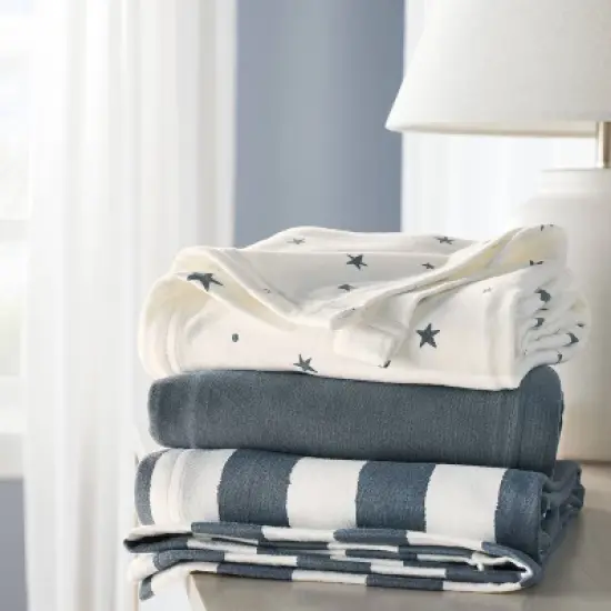 Jersey Swaddle Baby Blanket - Gray - 3pk - Cloud Island&trade; image {1}