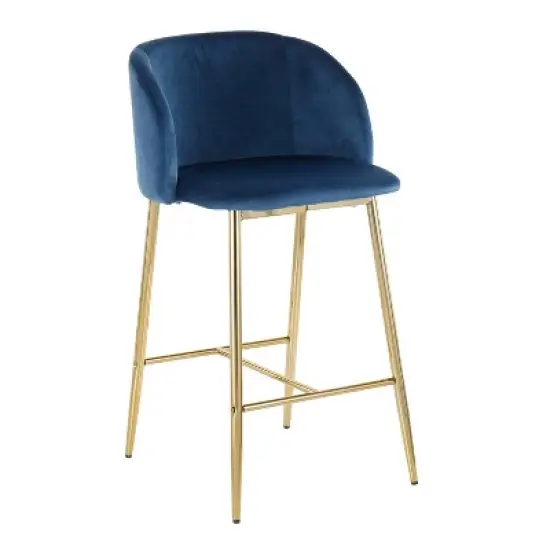Set of 2 Fran Contemporary Counter Height Barstools - LumiSource image {1}