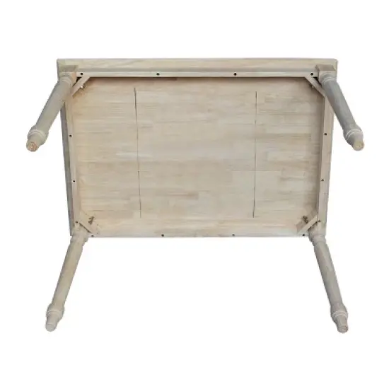 30" X 42" Solid Wood Dining Table Unfinished - International Concepts image {5}