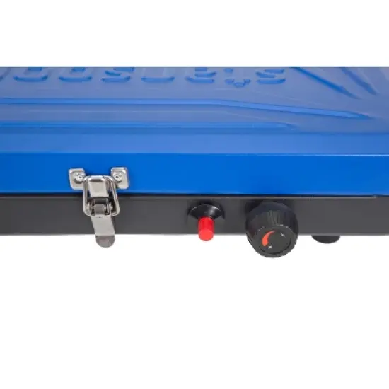 Stansport Double Burner Stove Piezo Ignition With Drip Pan Blue image {12}