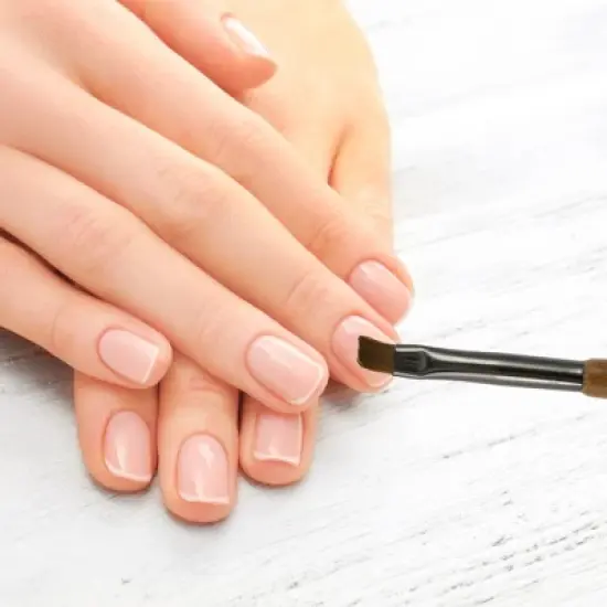 Unique Bargains Smudge Nail Painting Brushes Set for Polish Painting Home DIY Brown 3 Pcs image {1}