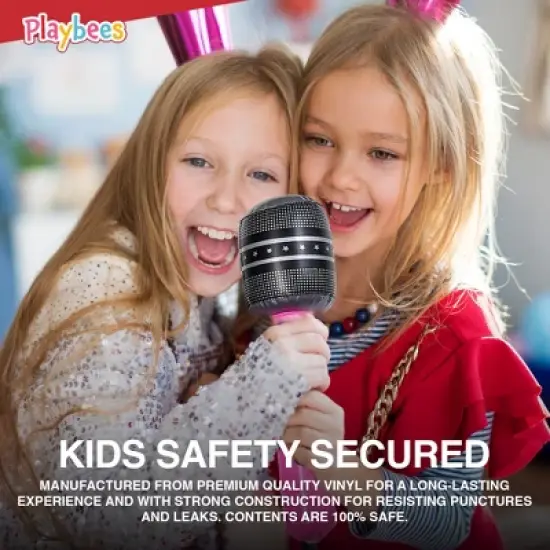 Playbees 10.5 Inch Wireless Inflatable Microphone - 12 Pieces image {6}