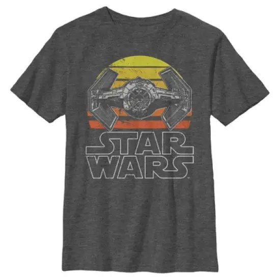 Boy's Star Wars TIE Fighter Retro T-Shirt image {3}