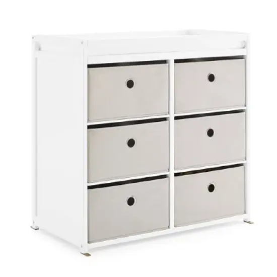 Delta Children Hayes Changing Table with Fabric Bins image {10}
