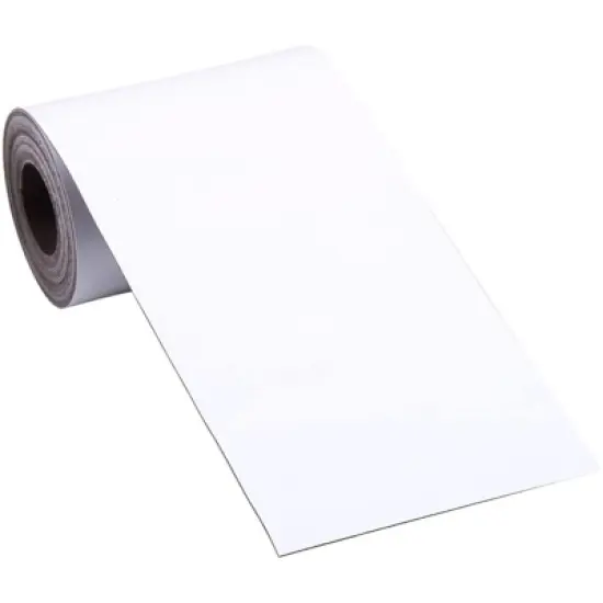 Juvale White Magnetic Tape Roll, Rewritable Dry Erase Whiteboard, 3 in x 10 ft image {2}