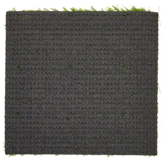 Juvale 4-Pack Artificial Grass Mat Squares, 12x12-Inch Fake Turf Tiles for Balcony, Patio, Outdoor Faux Placemats, DIY Crafts and Decorations, Green image {7}