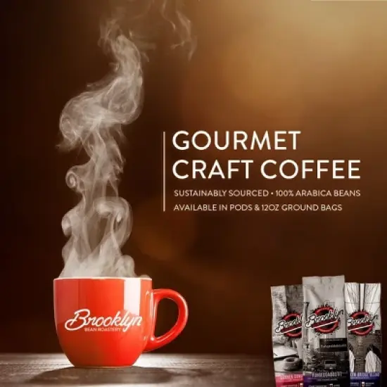 Brooklyn Beans Corner Donut Shop, Flavored Med Roast,6 pack  (72 ounces total) image {7}