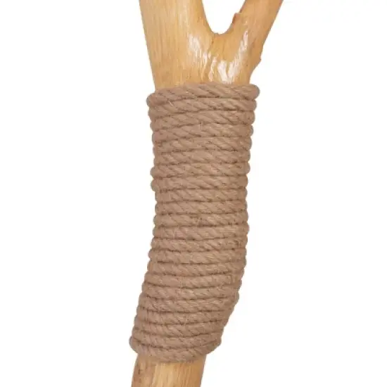 Kumasinova Modern Cat Tree with Natural Wood Branch,Cat Tower with Scratching Post,Multi-Level Cat Tree Tower with Plush Perches&Cat House,White image {2}