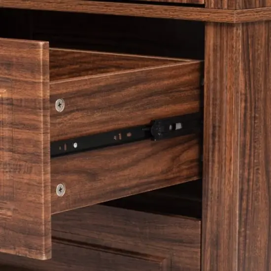 Bella Depot 71" Farmhouse Kitchen Pantry Cabinet with 2 Drawers image {8}