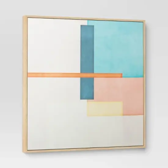 (Set of 2) 24" x 24" Color Blocks Framed Wall Canvases - Threshold&trade; image {3}