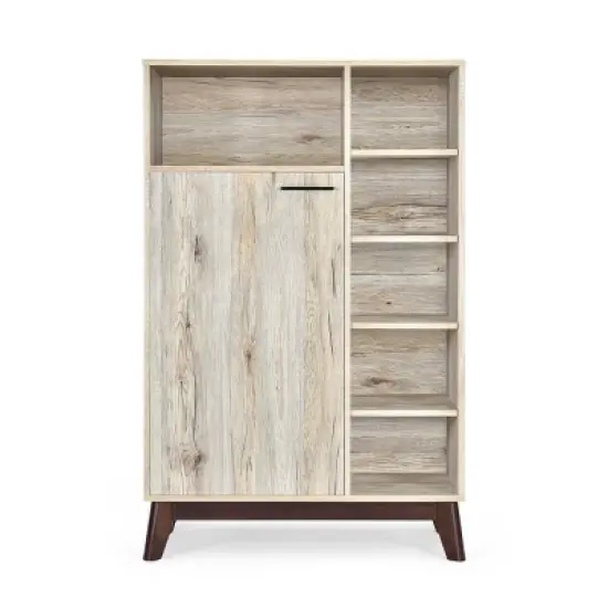 Rattler Mid-Century Modern Multi Functional Cabinet - Christopher Knight Home image {9}
