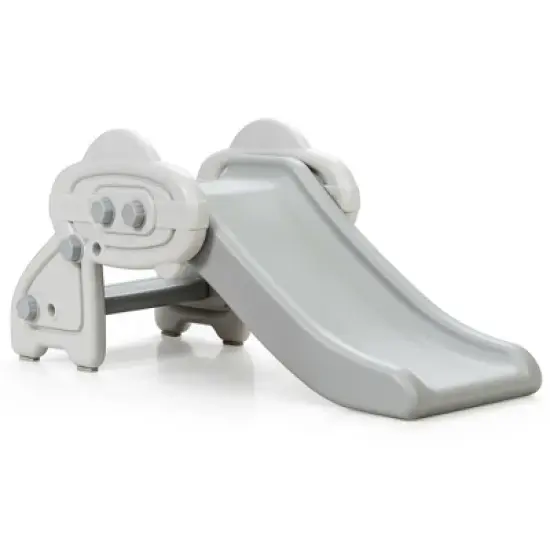 Costway Baby Slide Indoor First Play Climber Slide Set for Boys Girls Blue/Gray image {11}