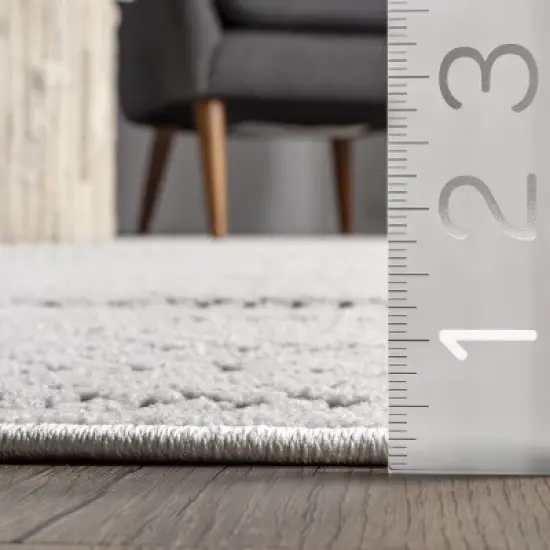 nuLOOM Valerie Textured Geometric Indoor/Outdoor Patio Area Rug image {2}