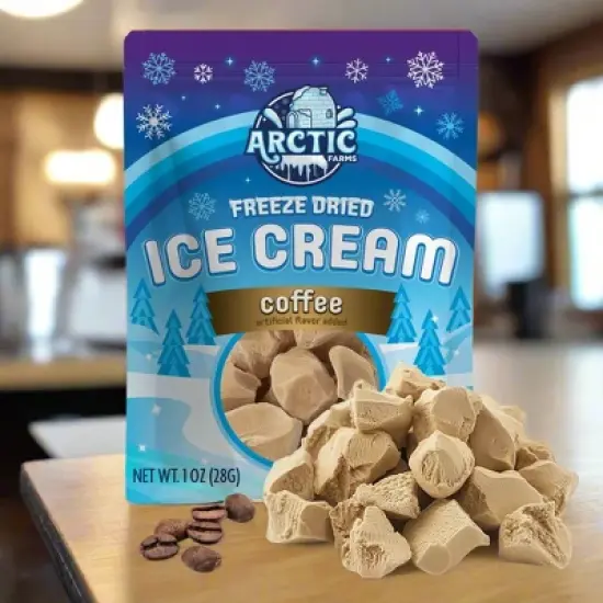 Arctic Farms Freeze Dried Ice Cream That Does Not Melt (Bits) (Coffee) image {3}
