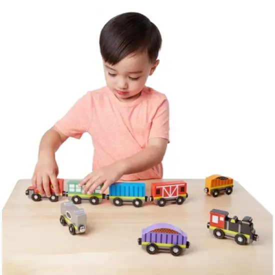Melissa & Doug Wooden Train Cars image {1}