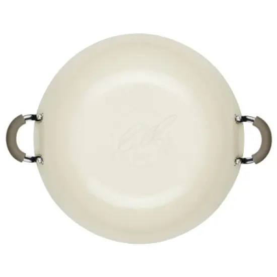 Rachael Ray Cook + Create 14" Nonstick Aluminum Wok Almond image {4}