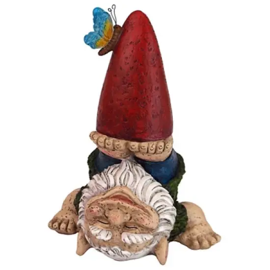 Design Toscano Topsy-Turvy Theo Garden Gnome Statue image {1}