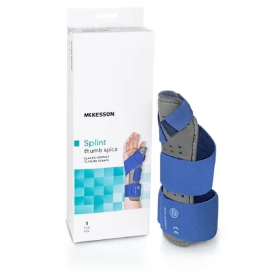 McKesson Thumb Splint with Spica for Right Hand, S/M, 1 Count image {4}