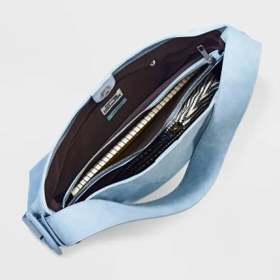 Suede Tote Handbag - Future Collective&trade; with Reese Blutstein Light Blue image {3}