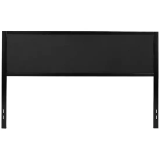 Emma and Oliver Metal Headboard - Fabric Upholstery Fits Standard Bed Frames image {7}