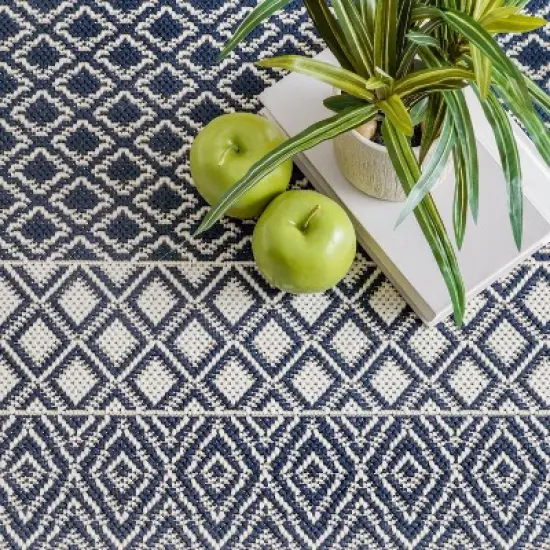 nuLOOM Tilly Striped Lattice Indoor/Outdoor Area Rug image {6}