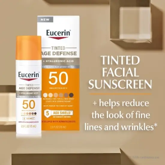 Eucerin Age Defense Face Sunscreen Tinted Lotion - SPF 50 - 2.5 fl oz image {16}
