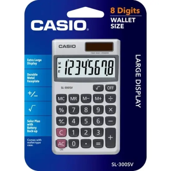 Casio SL-300SV Basic Calculator image {2}