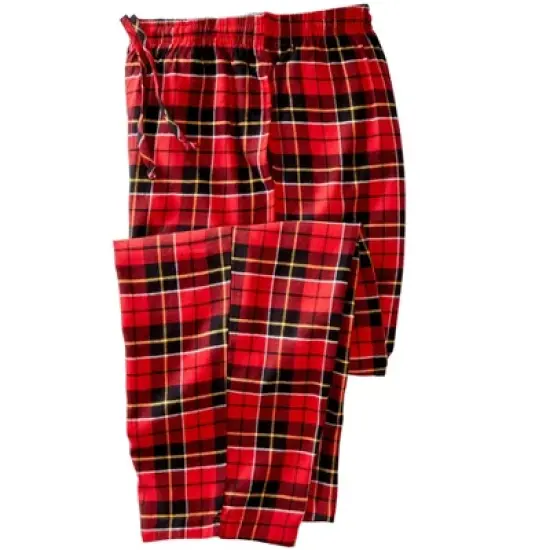 KingSize Men's Big & Tall Flannel Plaid Pajama Pants Pajama Bottoms image {6}