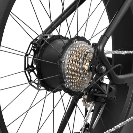 Hiboy Adult P6 26" Step-Over Electric Mountain Bike - Black image {5}