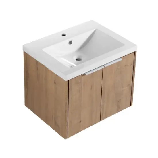 Bathroom Vanity with Sink, Soft Close Door and Floating Mount Design - ModernLuxe image {4}