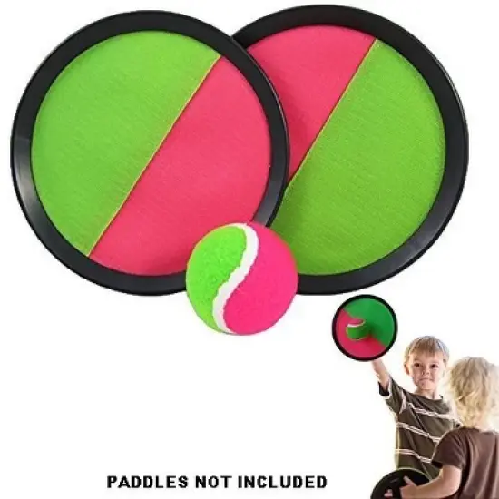 YMCtoys Replacement Sticky Balls for Toss and Catch Sport Game, Hook and Loop, Refill Pack of 6 image {2}