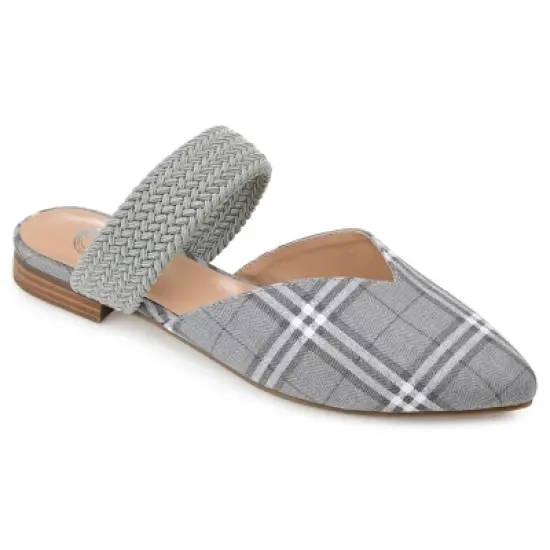 Journee Collection Womens Roxeene Slip On Pointed Toe Mules Flats image {11}