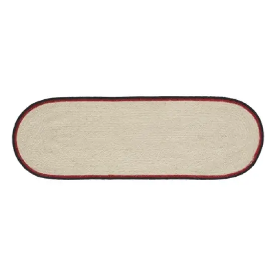 Jolly Ole Santa Jute Oval Runner 12x36 Vhc Brands image {1}