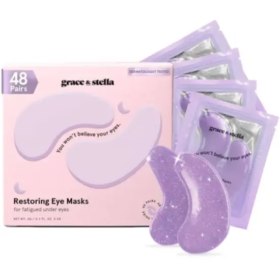 Grace & Stella Restoring Under Eye Masks - Purple image {5}