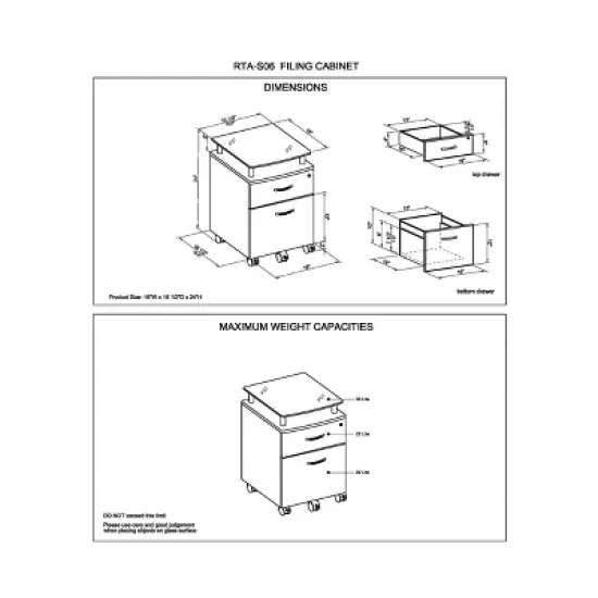 Rolling and Locking File Cabinet Gray - Techni Mobili image {6}