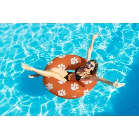 NCAA Clemson Tigers 48" Inflatable Pool Float: PVC Water Float, 330 lbs Capacity image {2}
