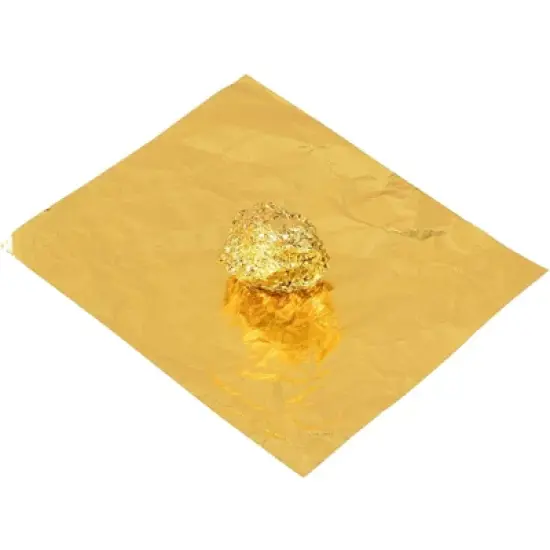 Juvale 200 Pack Gold Foil Candy Wrappers for Caramels Chocolates and Party Favors, 6 x 7.5 In image {5}