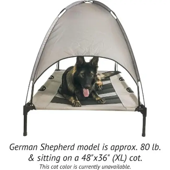 Midlee Green Dog Cot with Canopy image {4}