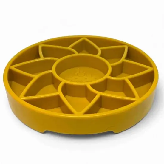 Sunflower Design eTray Enrichment Shallow Slow Feeder Dog Bowl image {5}